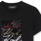 T-shirt de manga curta KARL LAGERFELD KIDS 
                    GIRL