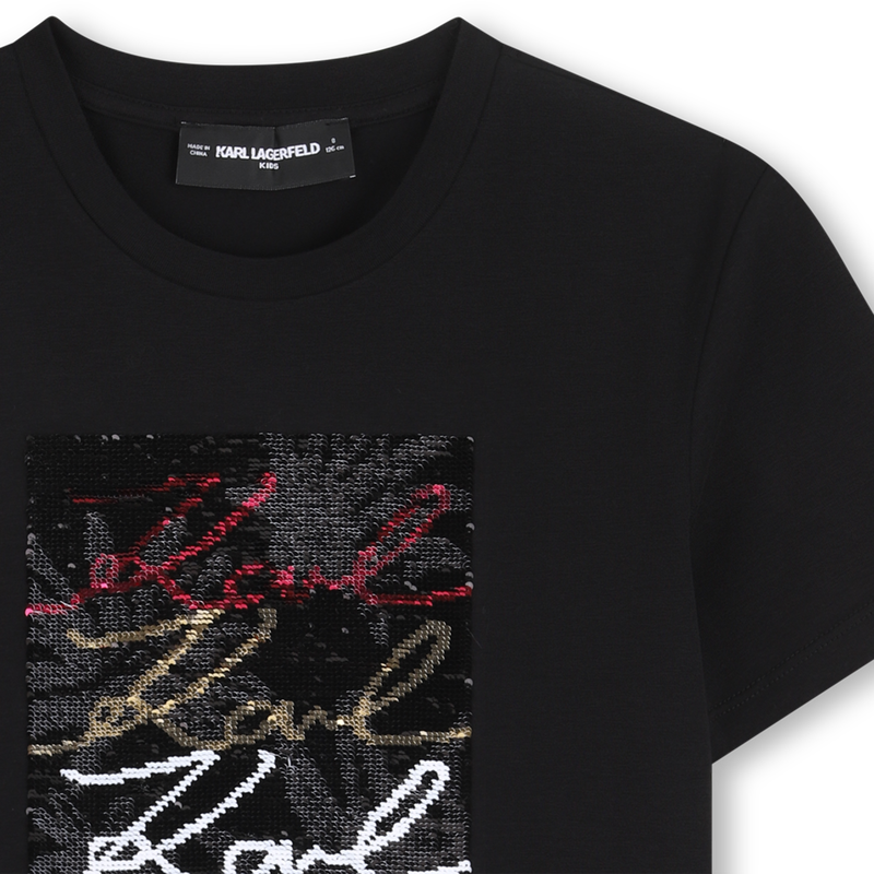 T-SHIRT DE MANGA CURTA KARL LAGERFELD KIDS 
                        GIRL
