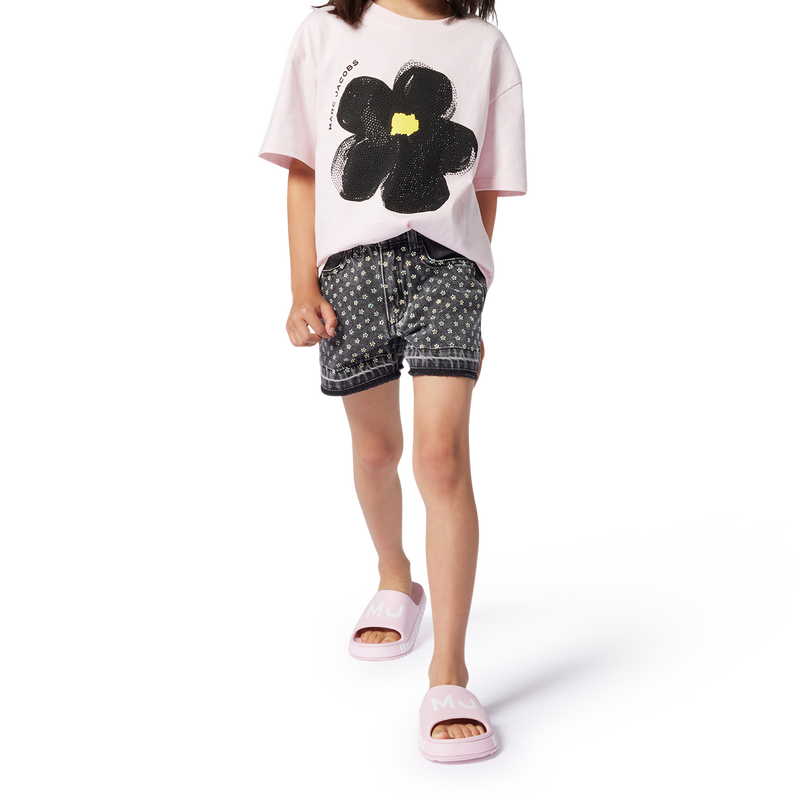 T-shirt mangas curtas algod&atilde;o MARC JACOBS 
                        GIRL