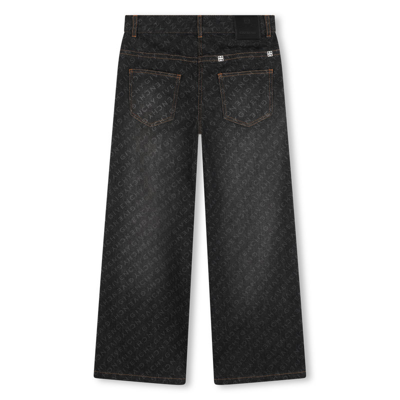 Calças ganga largas ajustáveis GIVENCHY 
                    GIRL