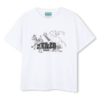 T-shirt de manga curta de algod&atilde;o KENZO KIDS 
                    MENINO