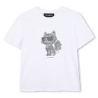 T-shirt de manga curta KARL LAGERFELD KIDS 
                    GIRL