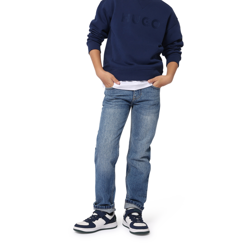 Cal&ccedil;as de ganga de corte reto HUGO 
                        BOY