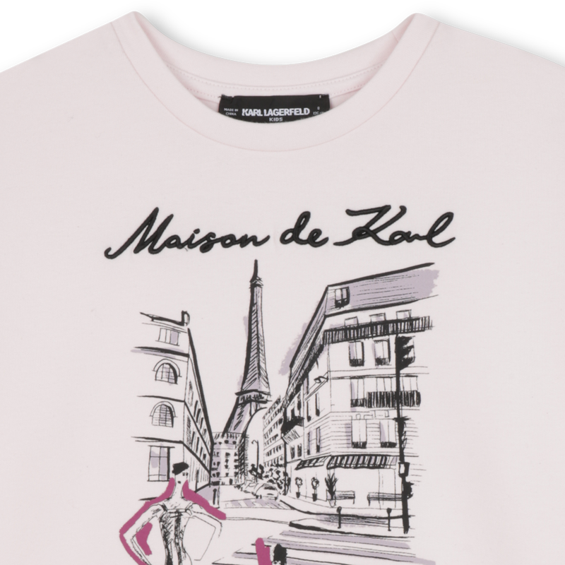Sweatshirt de manga comprida KARL LAGERFELD KIDS 
                    GIRL