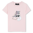 T-shirt de manga curta, ROSA, hi-res