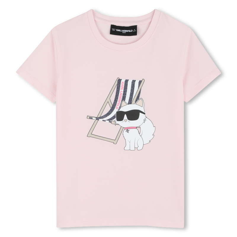 T-SHIRT DE MANGA CURTA KARL LAGERFELD KIDS 
                        GIRL