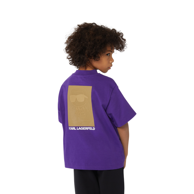 Short-Sleeved Cotton T-Shirt KARL LAGERFELD KIDS 
                    BOY