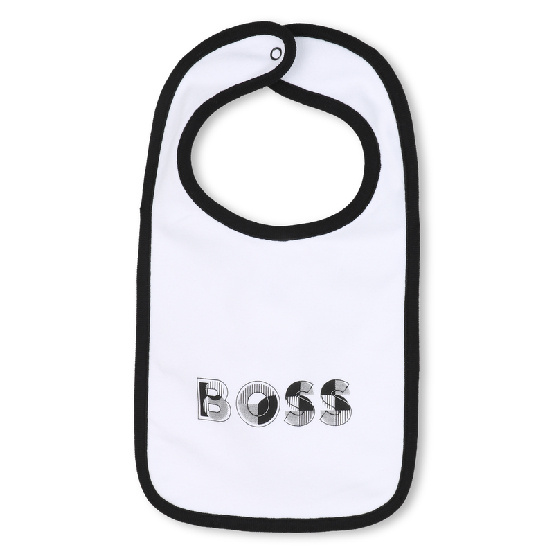 Conjunto de body, babador e chapéu BOSS 
                    BOY