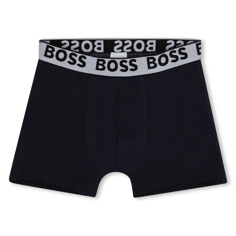 Set of 3 cotton boxer shorts BOSS 
                    BOY