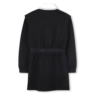 Vestido de manga comprida KARL LAGERFELD KIDS GIRL