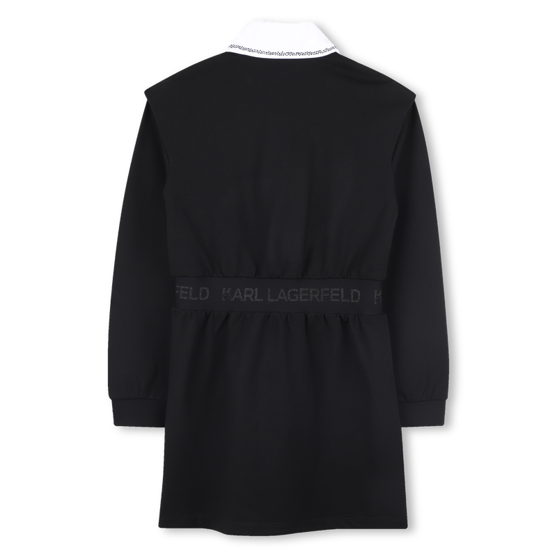 Vestido de manga comprida KARL LAGERFELD KIDS 
                    GIRL