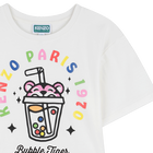 Vestido estampado brilhante KENZO KIDS 
                    GIRL