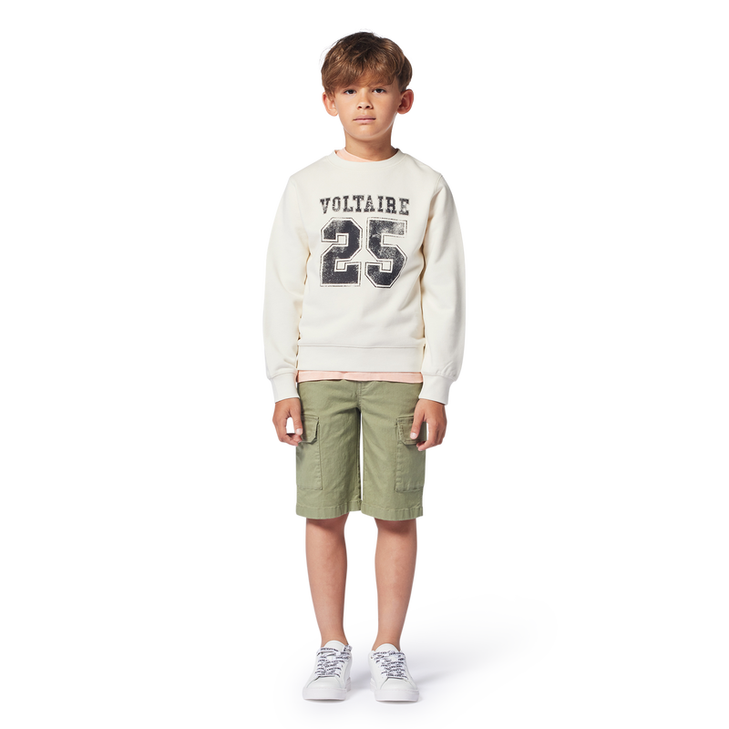 Sweatshirt em molet&atilde;o ZADIG & VOLTAIRE 
                        BOY
