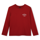 Camiseta de mangas curtas, VERMELHO ESCURO, hi-res