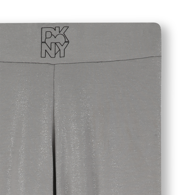 Leggings de jersey com lantejoulas prateadas DKNY 
                    GIRL