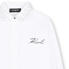 Vestido camisa KARL LAGERFELD KIDS 
                    GIRL