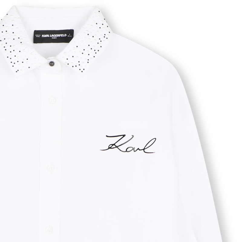 Vestido camisa KARL LAGERFELD KIDS 
                        GIRL