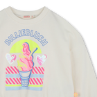Sweatshirt em molet&atilde;o BILLIEBLUSH 
                    GIRL