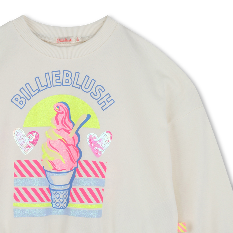 Sweatshirt em molet&atilde;o BILLIEBLUSH 
                        GIRL
