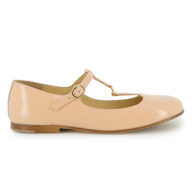 Bailarinas de couro CHLOE 
                    GIRL