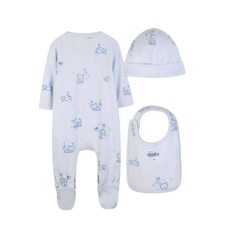 CONJUNTO DE PIJAMA, CHAP&Eacute;U E PEITORAL KENZO KIDS 
                        BOY