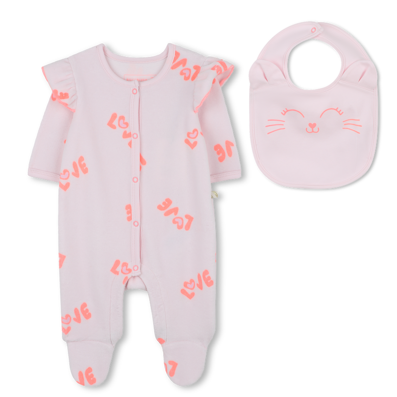 Conjunto de pijama e babador BILLIEBLUSH 
                    GIRL