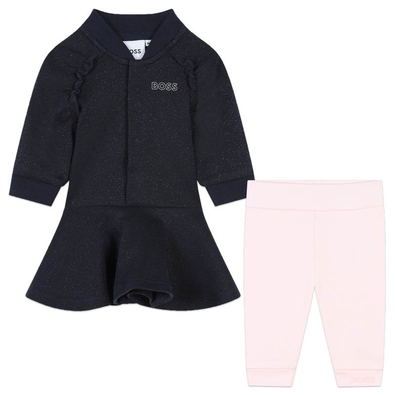 Conjunto de vestido e leggings BOSS 
                    GIRL