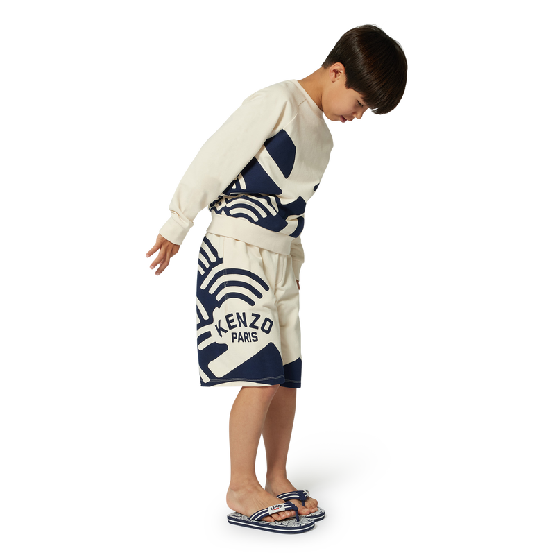 Sweatshirt molet&atilde;o de algod&atilde;o KENZO KIDS 
                        BOY