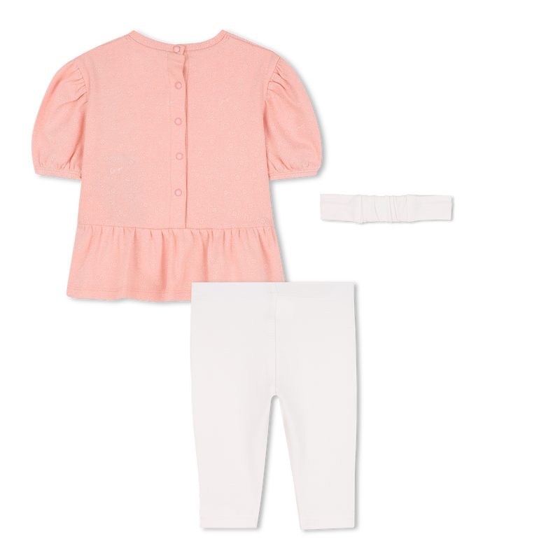 Vestido + leggings + conjunto de tiara KENZO KIDS 
                    GIRL