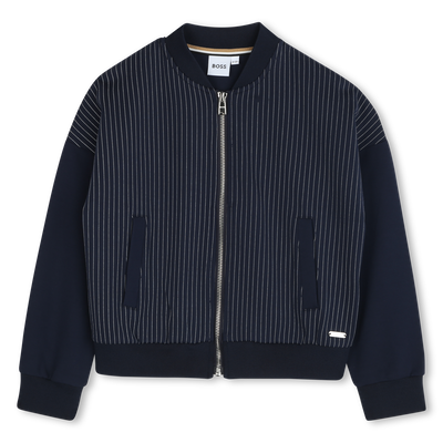 Cardig&atilde; com fecho e bolsos BOSS GIRL