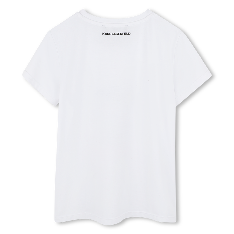 T-shirt com estampa KARL LAGERFELD KIDS 
                        GIRL