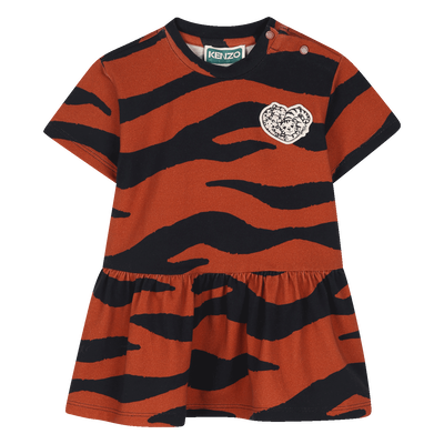 Vestido de mangas curtas KENZO KIDS GIRL