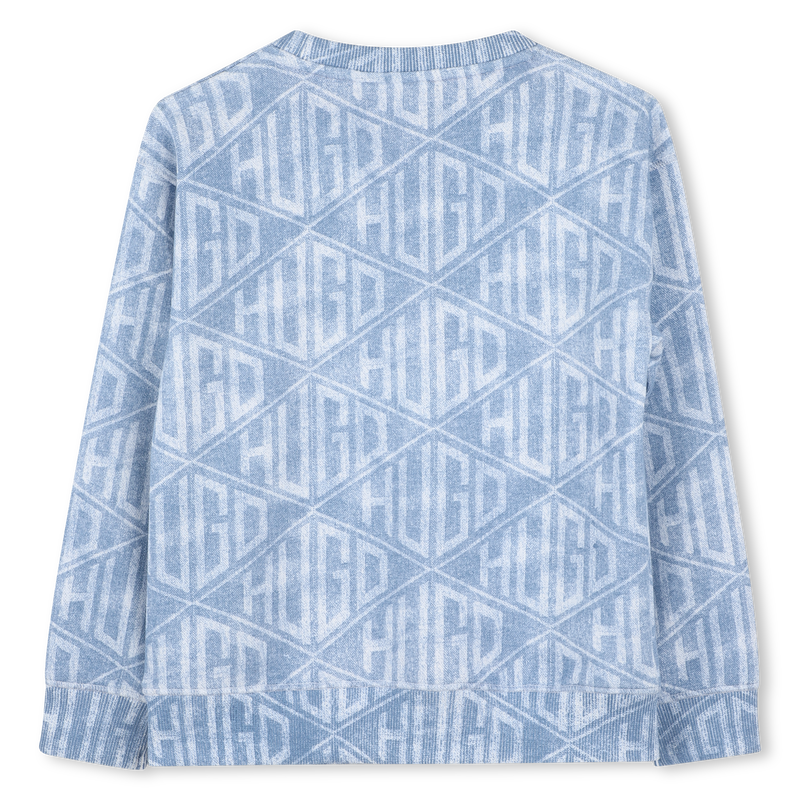 Sweatshirt em molet&atilde;o HUGO 
                        BOY