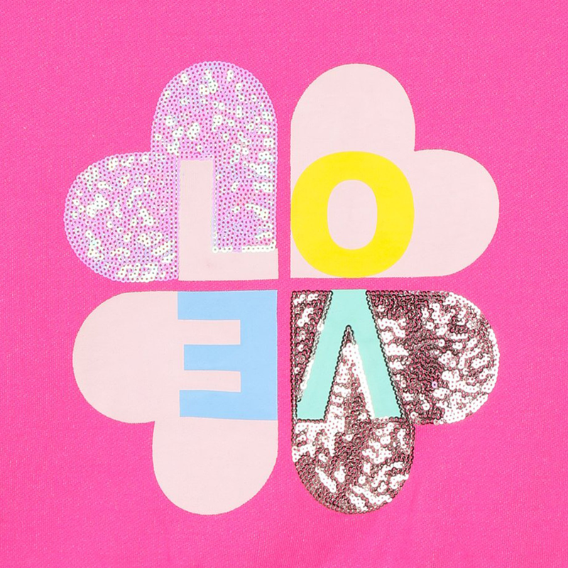 Sweatshirt em molet&atilde;o BILLIEBLUSH 
                        GIRL