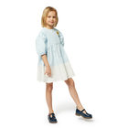 Vestido bicolor em corte evas&eacute; KENZO KIDS 
                    GIRL