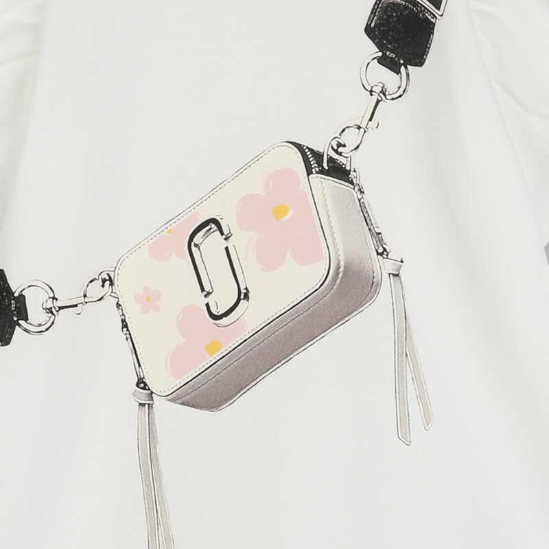 Vestido manga curta em algod&atilde;o MARC JACOBS 
                        UNISEX