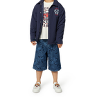 Bermudas de ganga estampadas KENZO KIDS 
                    MENINO