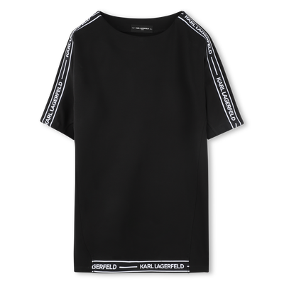 Short-sleeved dress KARL LAGERFELD KIDS GIRL
