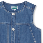 Casaco denim sem mangas KENZO KIDS 
                    GIRL