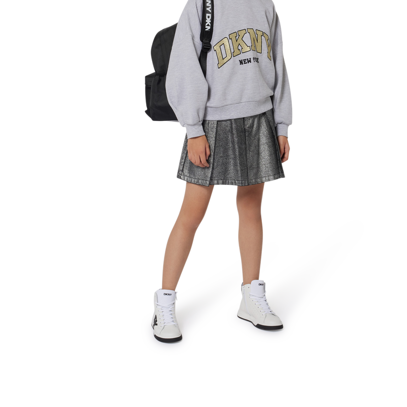 Saia de ganga em algod&atilde;o DKNY 
                        GIRL