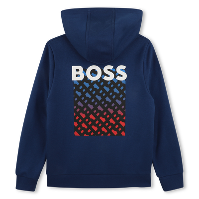 SWEAT COM CAPUCHA BOSS MENINO