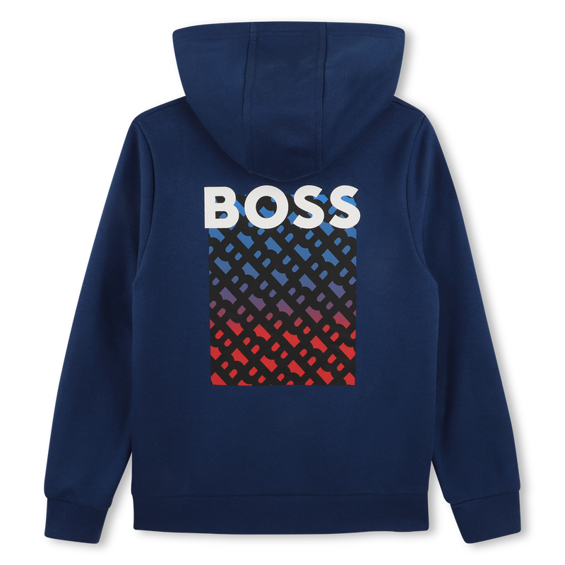 SWEAT COM CAPUCHA BOSS 
                        MENINO