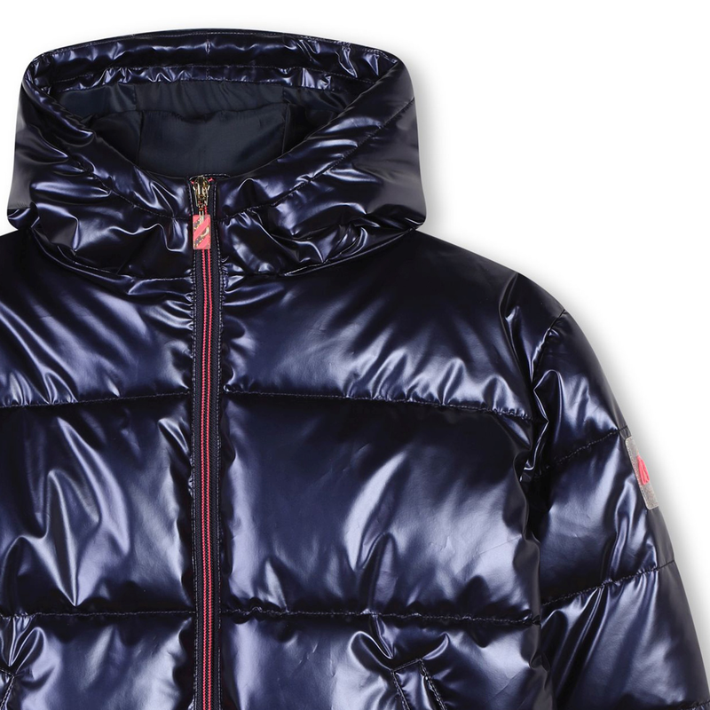 Blus&atilde;o de penas fecho e capuz BILLIEBLUSH 
                        GIRL