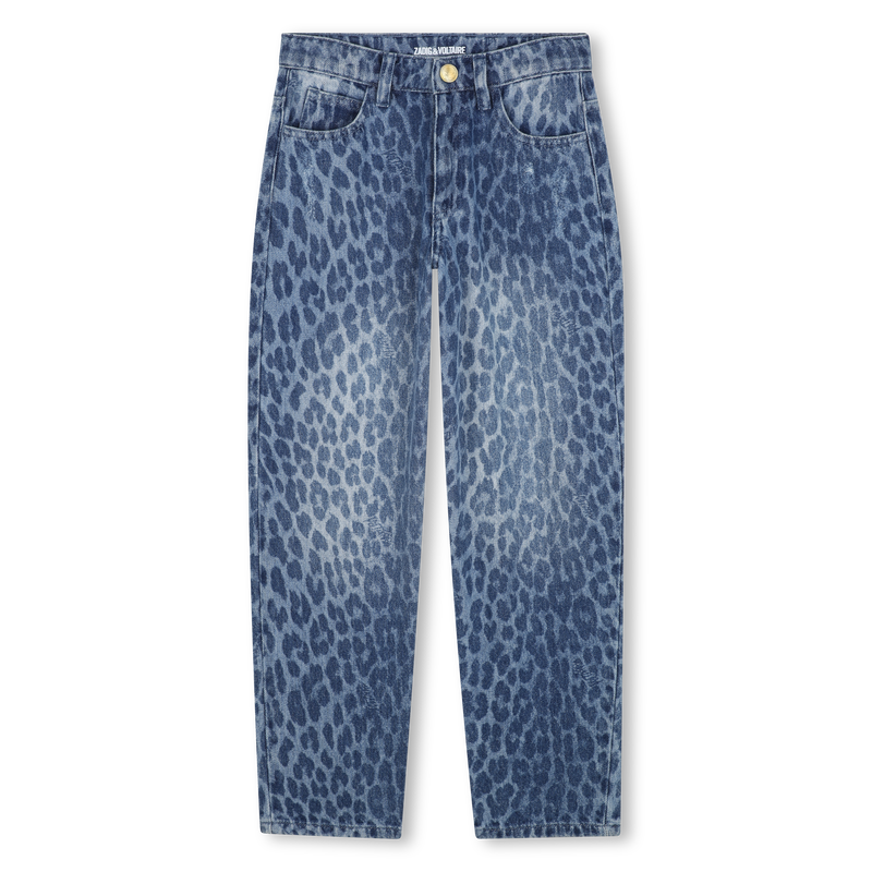 Calças de ganga com estampado de leopardo ZADIG & VOLTAIRE 
                    GIRL