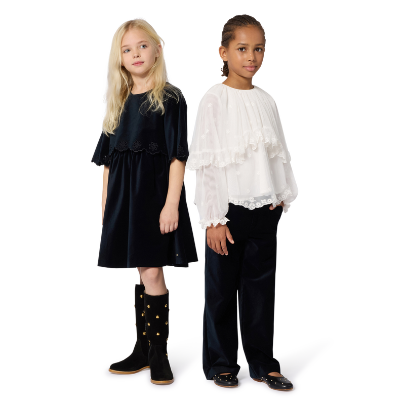 Bailarinas de pele de carneiro CHLOE 
                    GIRL