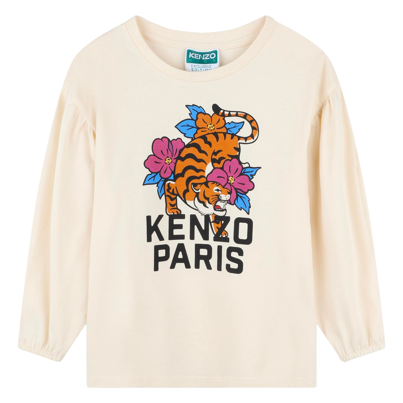 T-shirt de mangas compridas KENZO KIDS 
                        GIRL