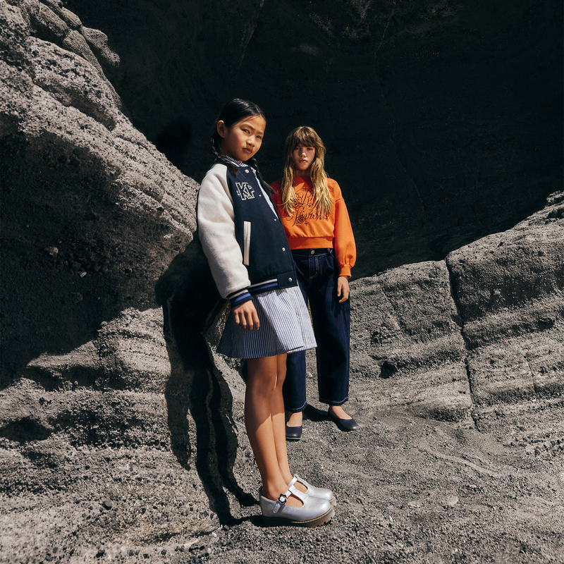 Jaqueta bomber com fecho de press&atilde;o KENZO KIDS 
                        GIRL