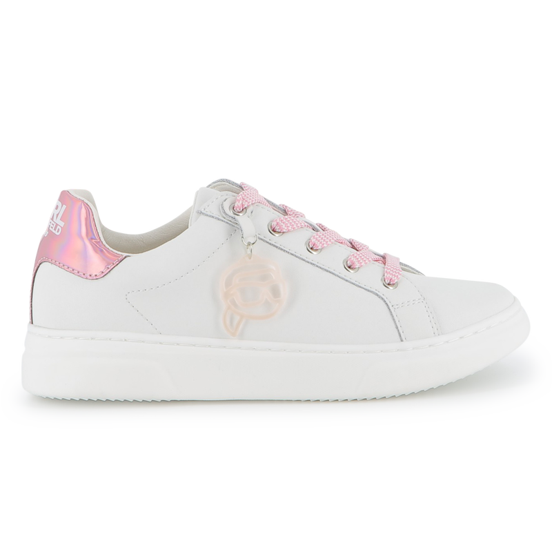 Tênis de cano baixo com cadarço KARL LAGERFELD KIDS 
                    GIRL