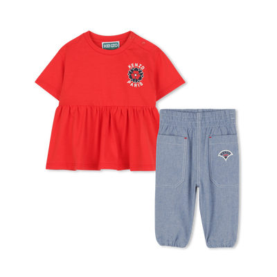 Conjunto cal&ccedil;as e blusa KENZO KIDS GIRL