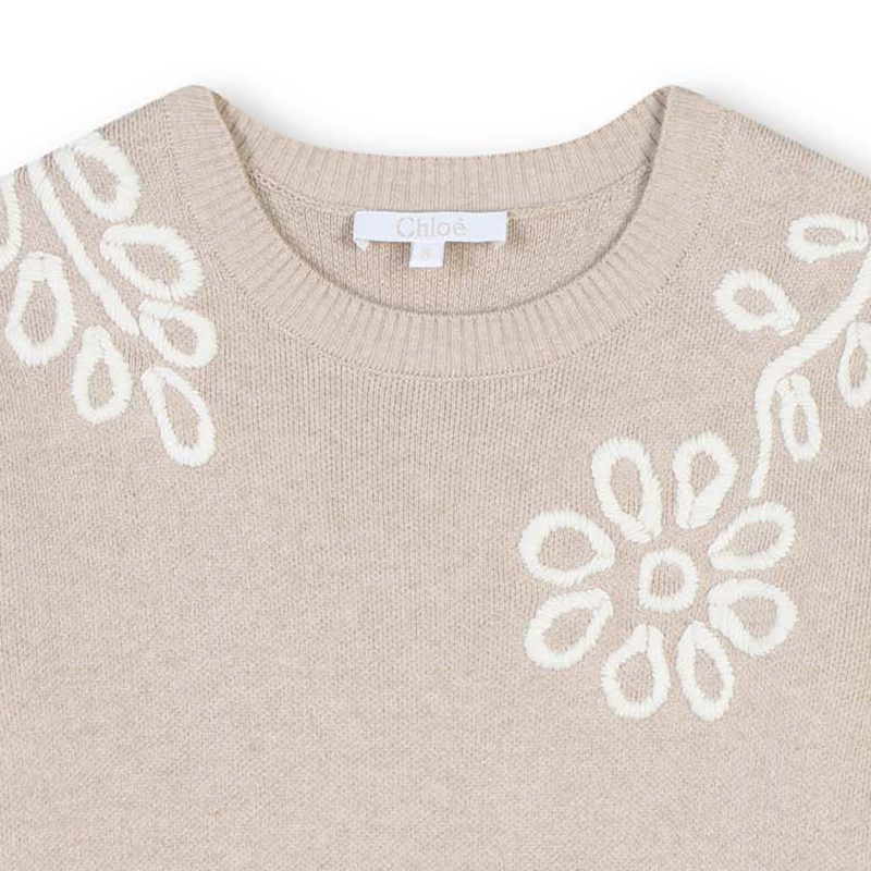 Vestido de malha bordado CHLOE 
                    GIRL